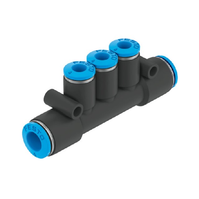 德國FESTO 中空復合式分氣接頭 QST3-6-4